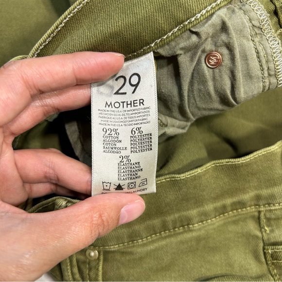 MOTHER The Muse Ankle Jeans in Kale Green Size 29 - Picture 7 of 13